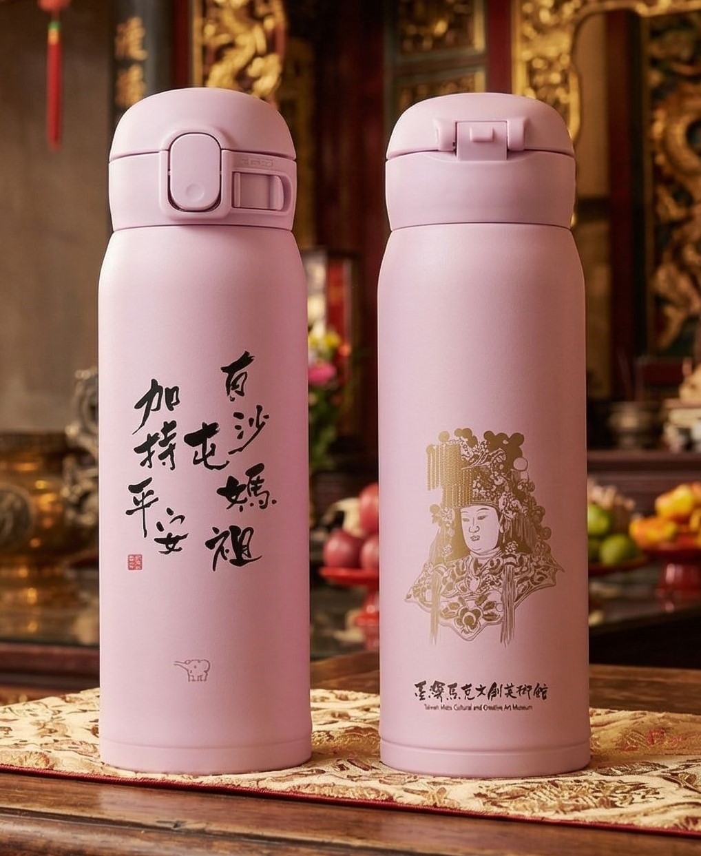 粉紅超跑隨行杯 媽祖聖像版